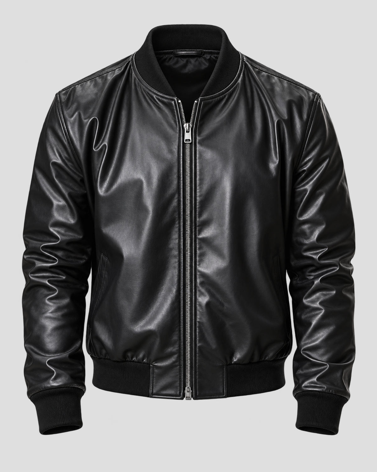 Aaron Pierre Lanterns Black Bomber Leather Jacket