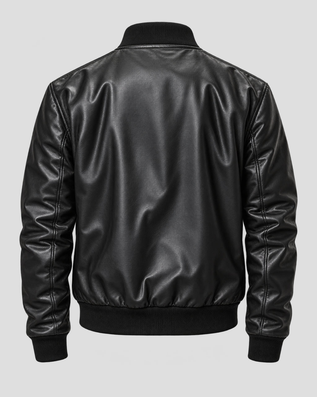 Aaron Pierre Lanterns Black Bomber Leather Jacket