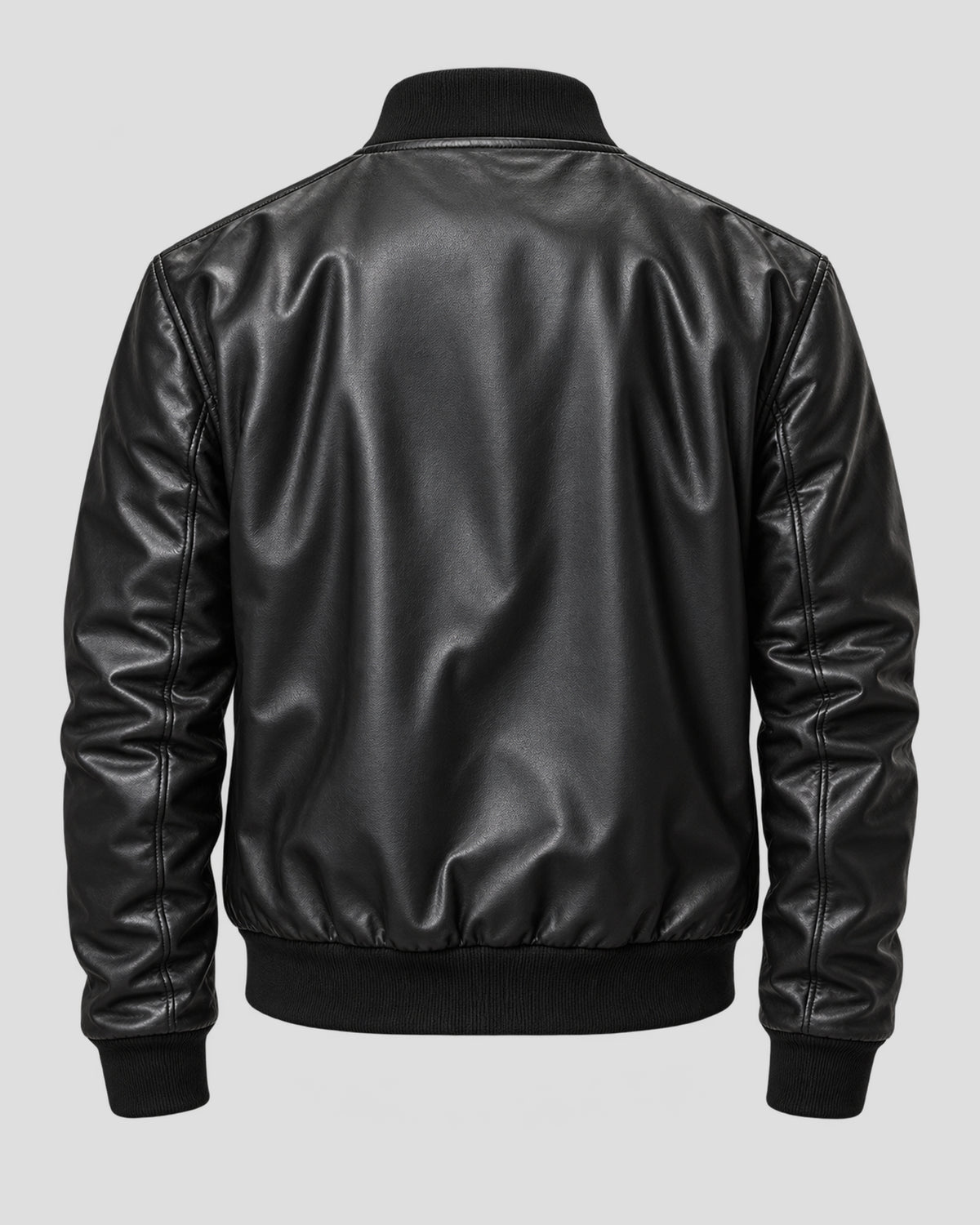 Aaron Pierre Lanterns Black Bomber Leather Jacket