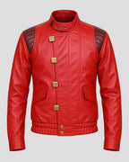 Akira Kaneda Red Motorcycle Leather Jacket
