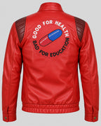 Akira Kaneda Red Motorcycle Leather Jacket