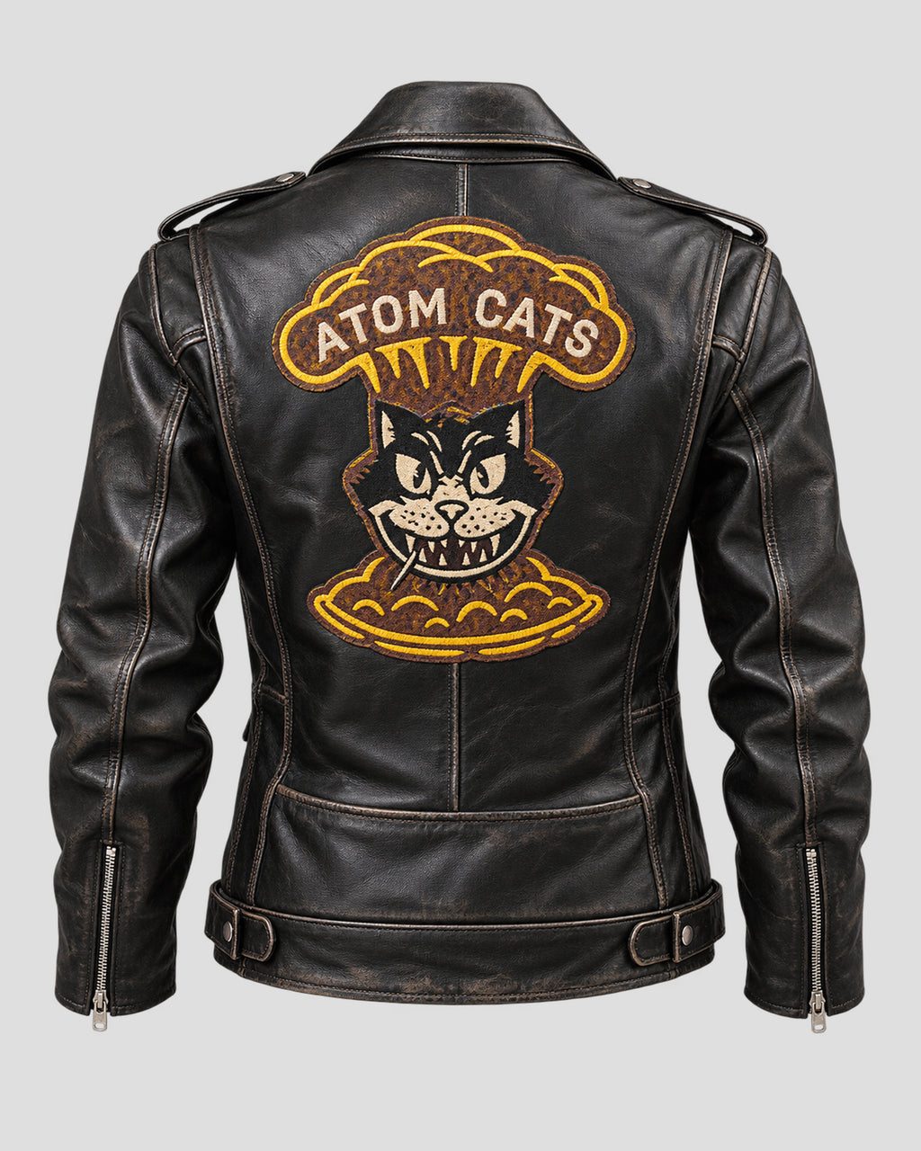 Atom Cats Fallout 4 Brown Leather Jacket
