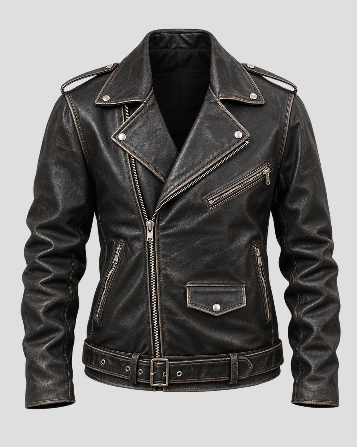 Atom Cats Fallout 4 Brown Leather Jacket