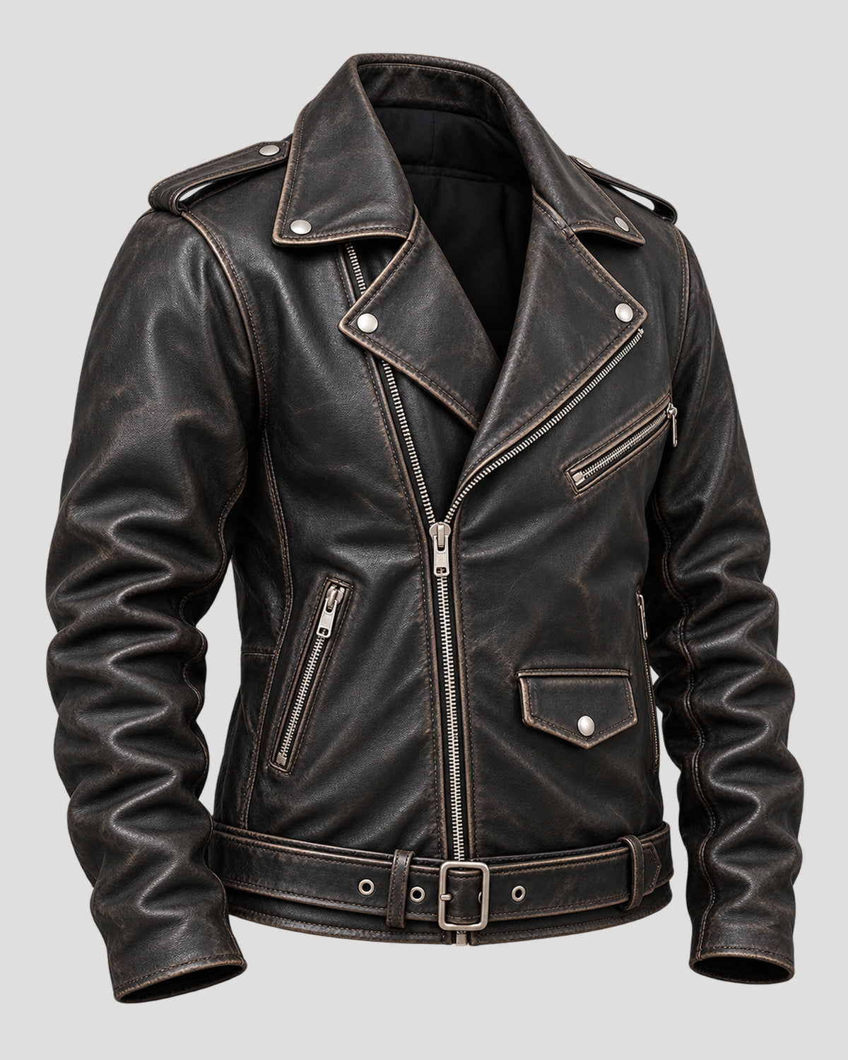 Atom Cats Fallout 4 Brown Leather Jacket