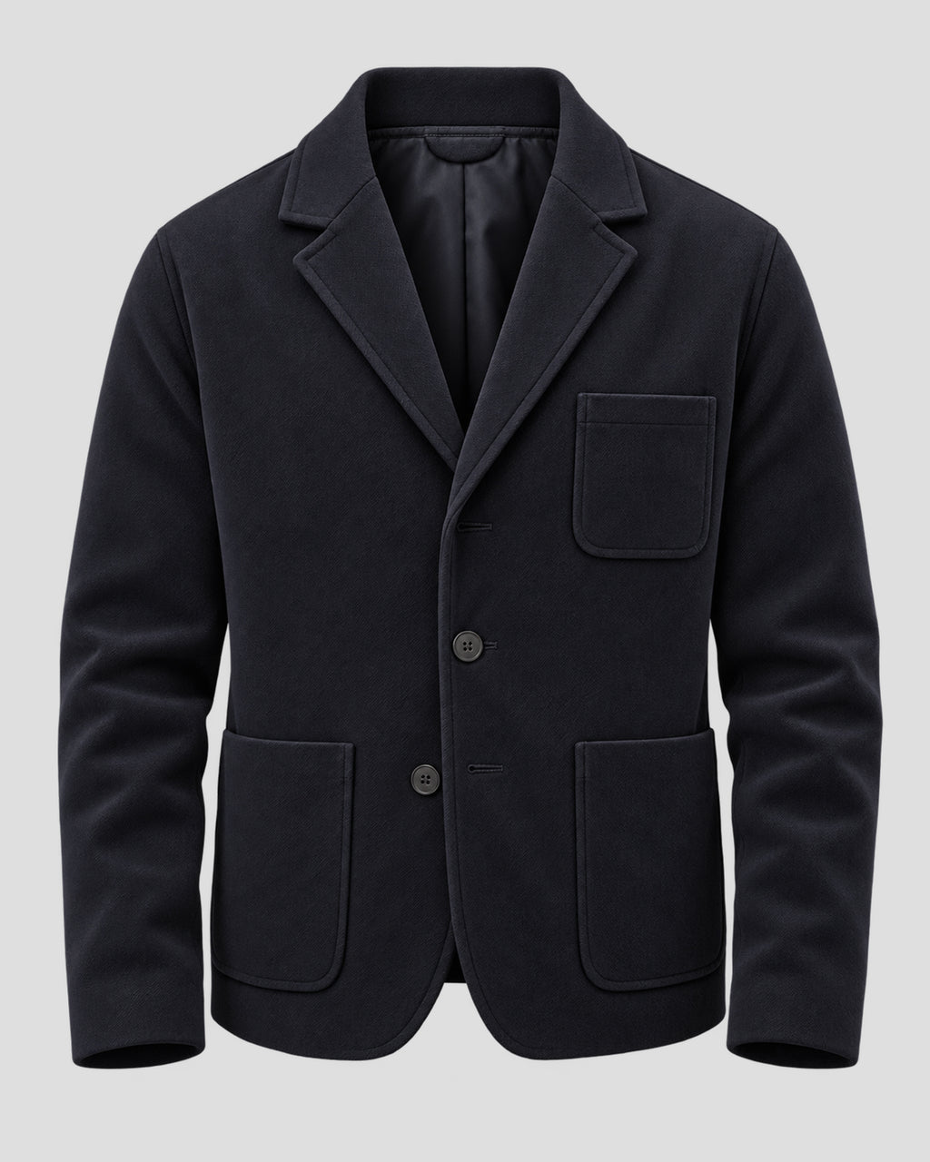 Curb Your Enthusiasm Larry David Black Wool Blazer
