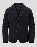 Curb Your Enthusiasm Larry David Black Wool Blazer