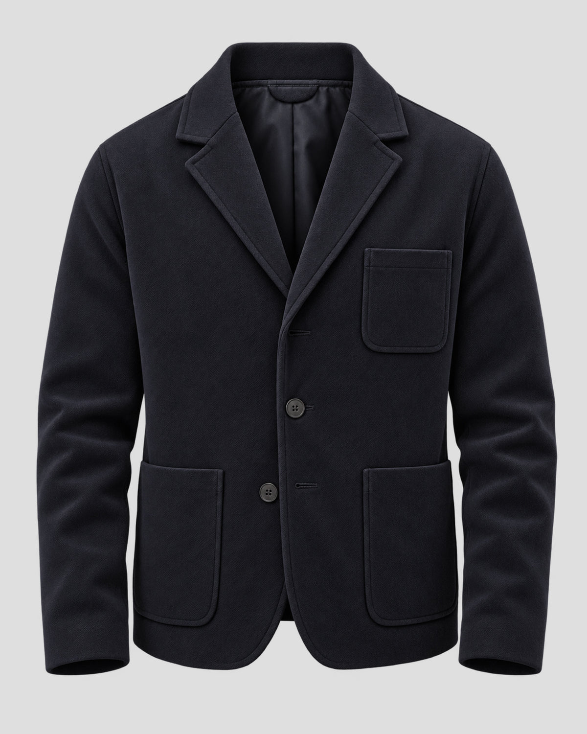Curb Your Enthusiasm Larry David Black Wool Blazer