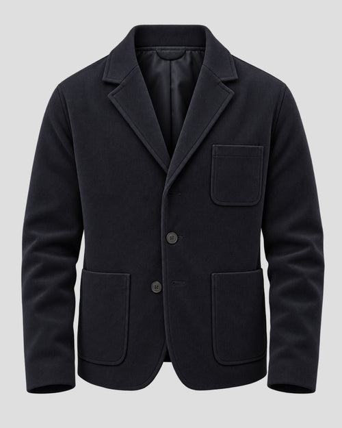 Curb Your Enthusiasm Larry David Black Wool Blazer