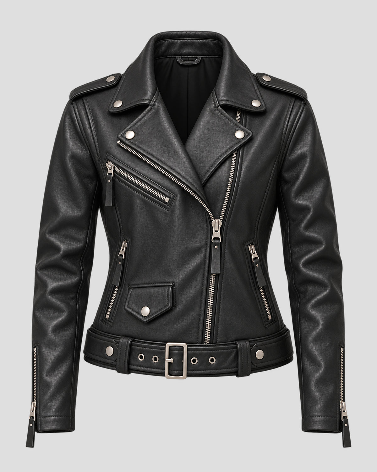 Danny Trejo Black Biker Leather Jacket