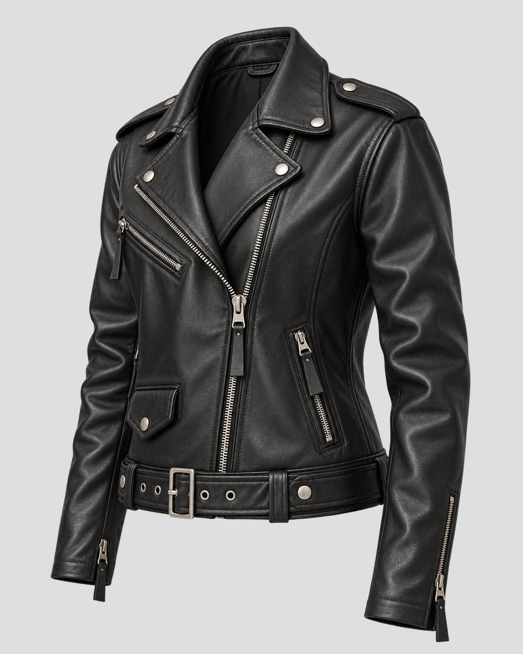 Danny Trejo Black Biker Leather Jacket