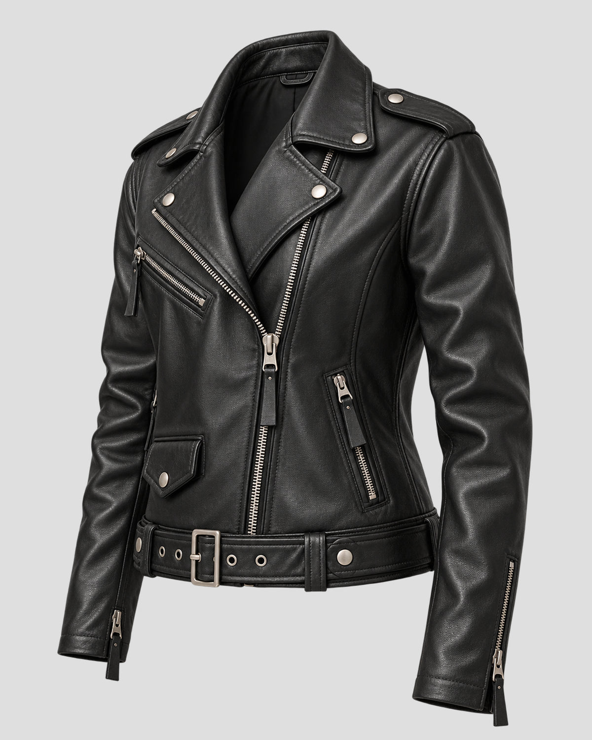 Danny Trejo Black Biker Leather Jacket