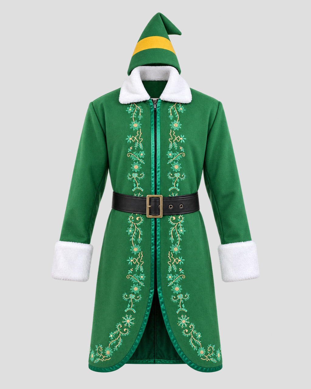 Elf Will Ferrell Green Coat | Buddy Elf Will Ferrell Cosplay Costume