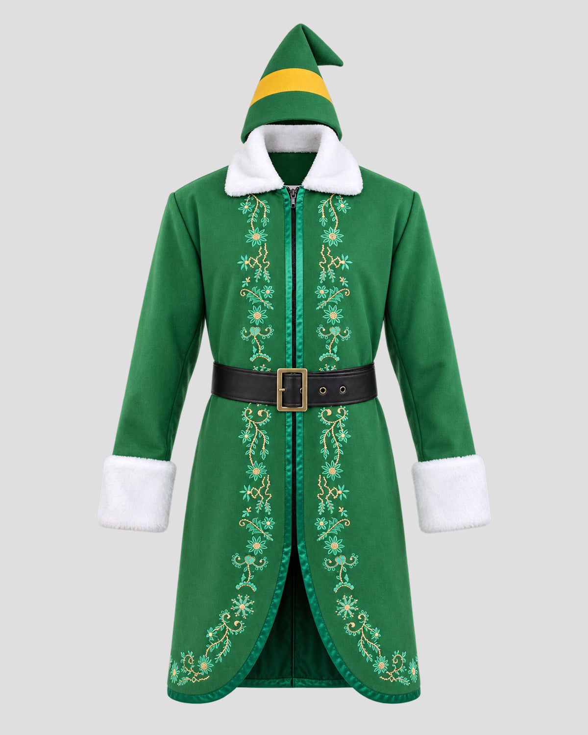 Elf Will Ferrell Green Coat | Buddy Elf Will Ferrell Cosplay Costume