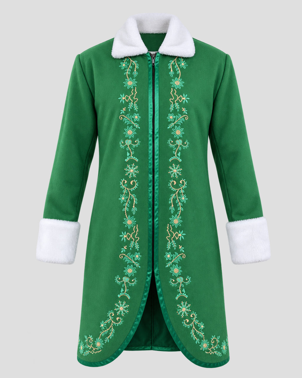 Elf Will Ferrell Green Coat | Buddy Elf Will Ferrell Cosplay Costume