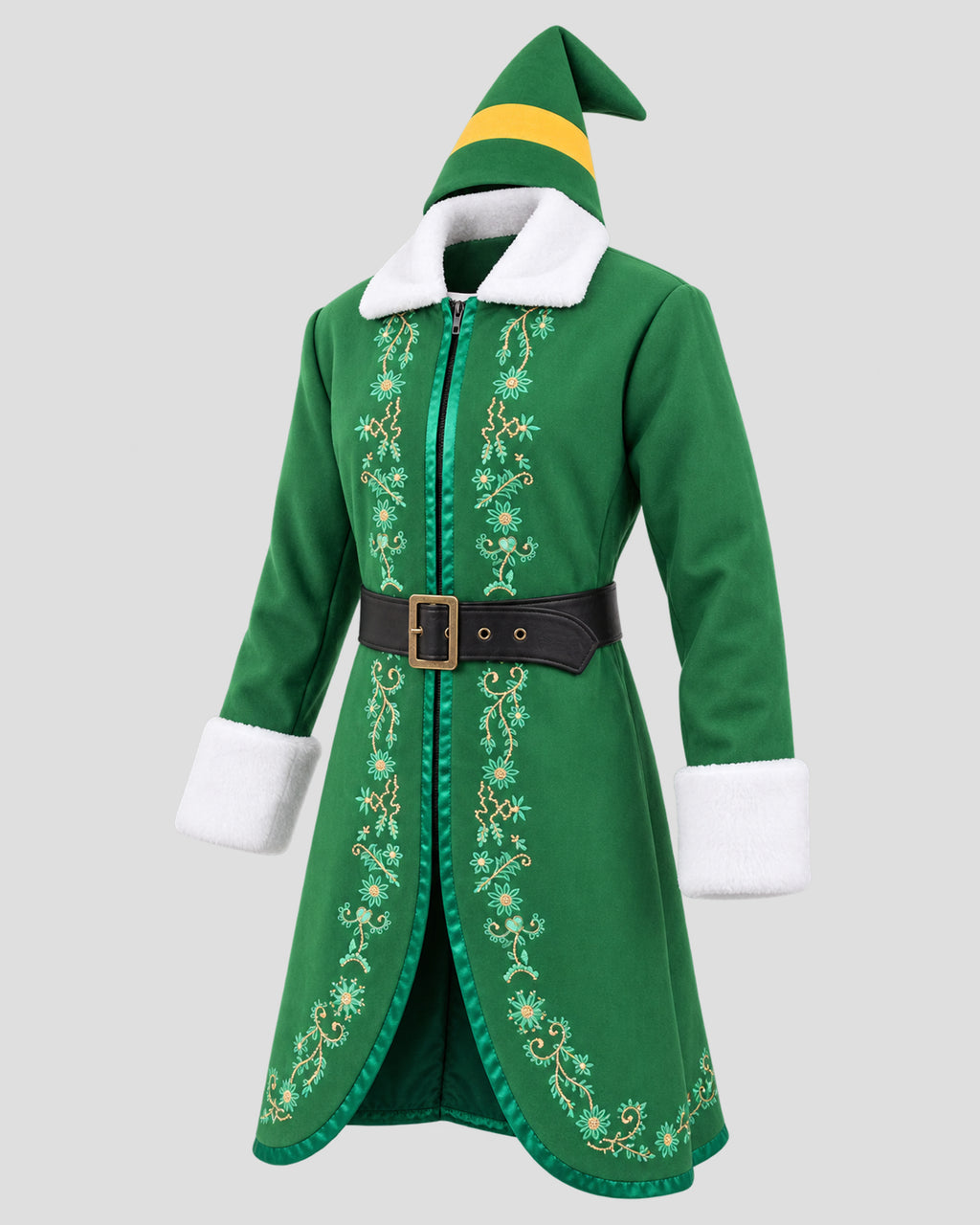 Elf Will Ferrell Green Coat | Buddy Elf Will Ferrell Cosplay Costume