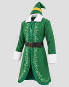 Elf Will Ferrell Green Coat | Buddy Elf Will Ferrell Cosplay Costume