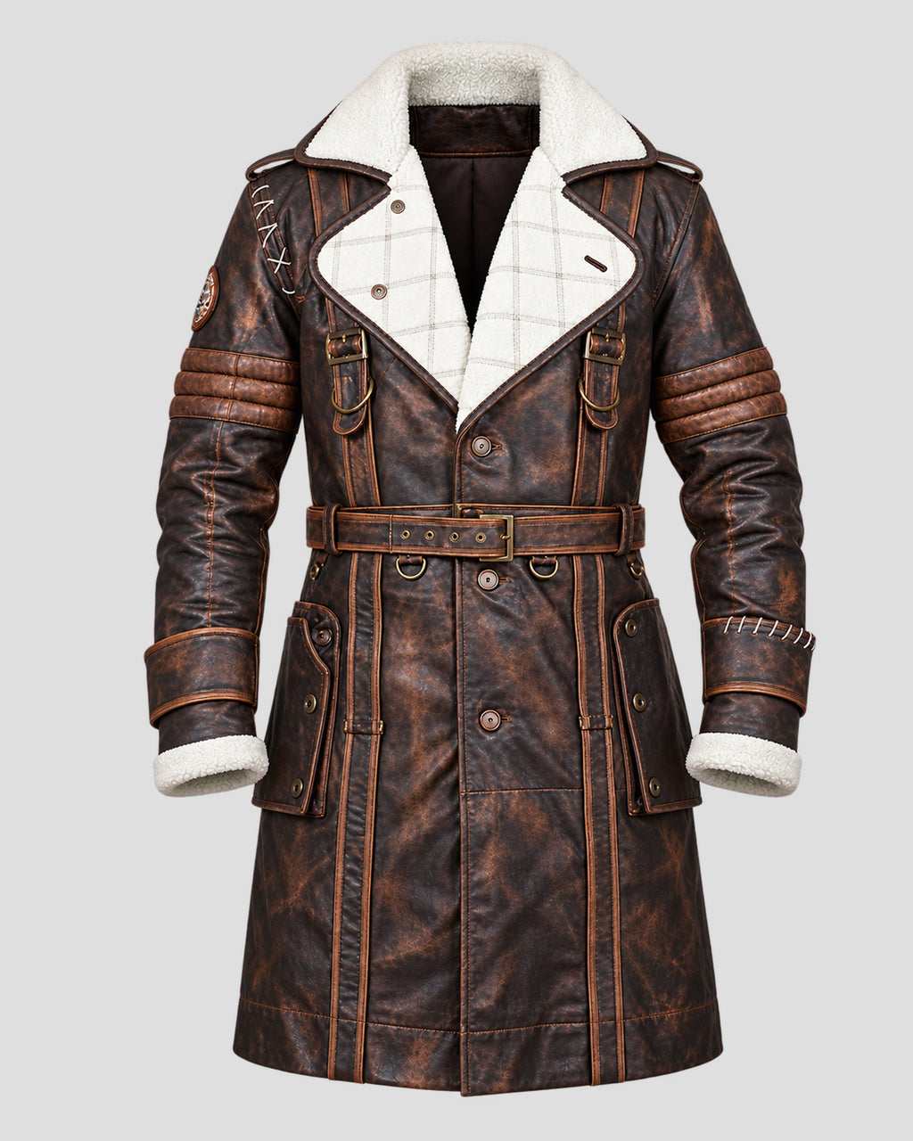 Fallout 4 Elder Maxson Brown Leather Coat