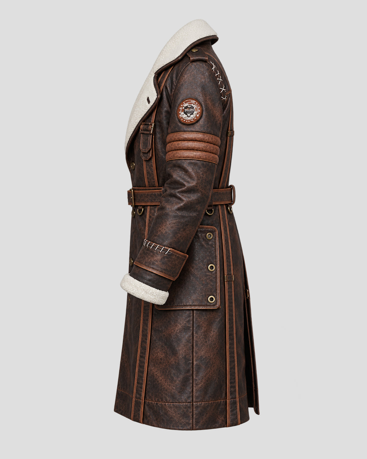 Fallout 4 Elder Maxson Brown Leather Coat