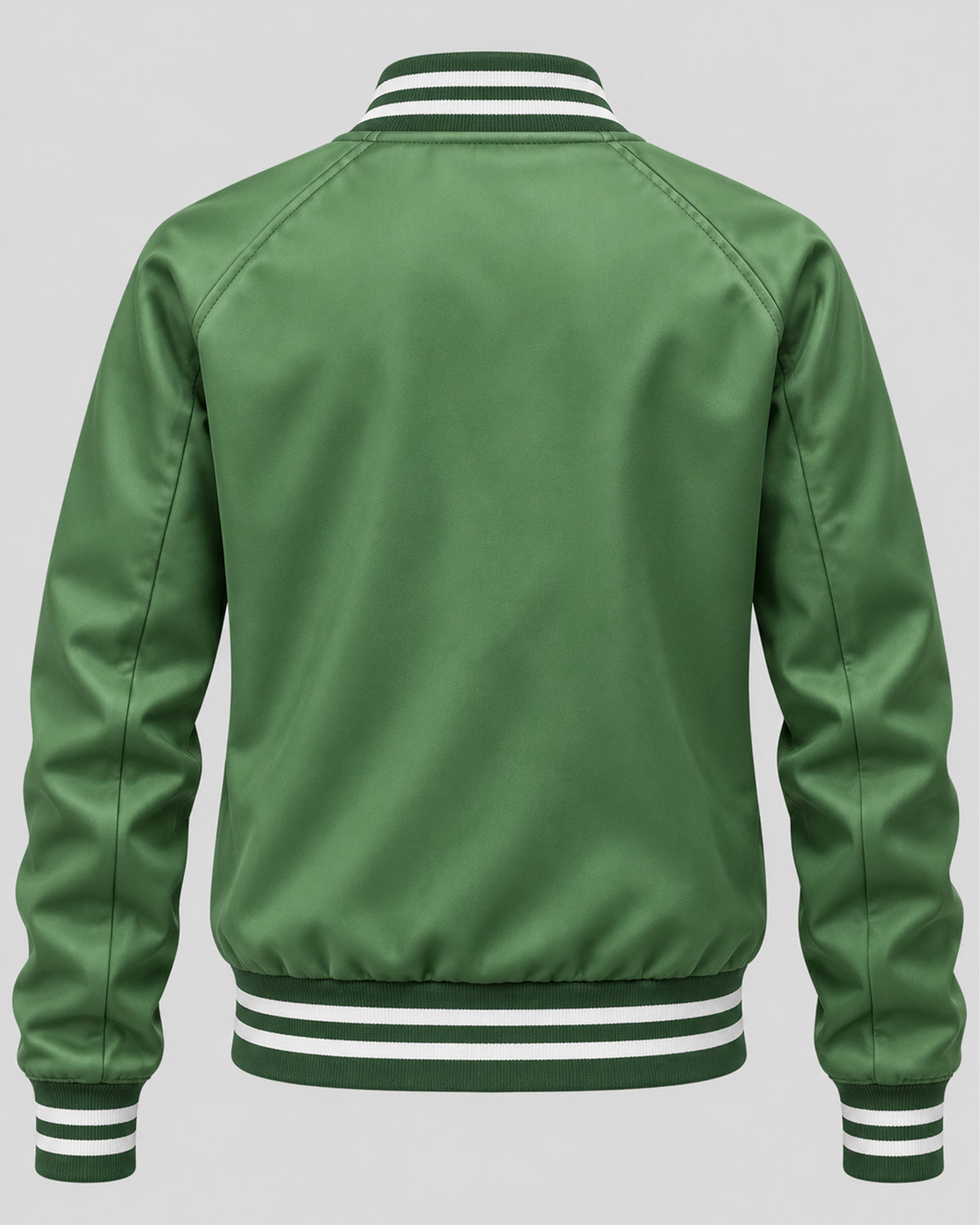 Halloween Lynda van der Klok Green Satin Bomber Jacket