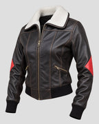 Harley Quinn Black Costume Leather Jacket