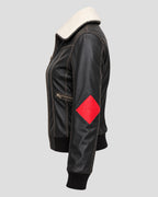 Harley Quinn Black Costume Leather Jacket