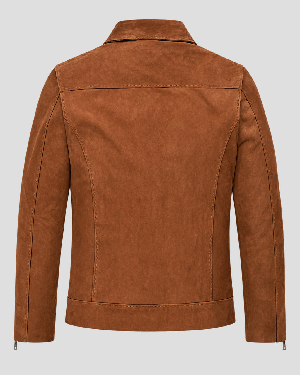 John Krasinski Brown Suede Leather Jacket