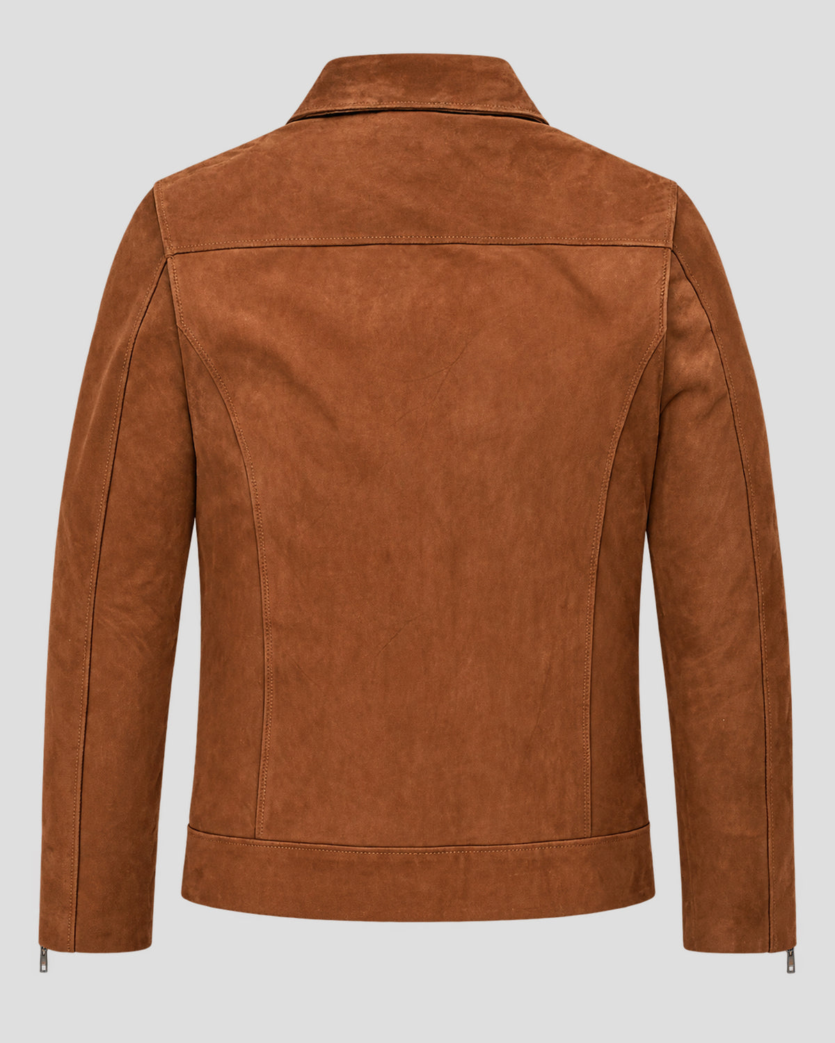 John Krasinski Brown Suede Leather Jacket