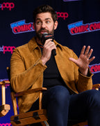 John Krasinski Brown Suede Leather Jacket