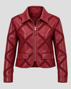 Joy Behar The View Red Leather Jacket