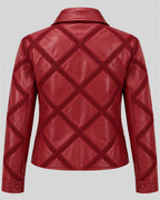 Joy Behar The View Red Leather Jacket
