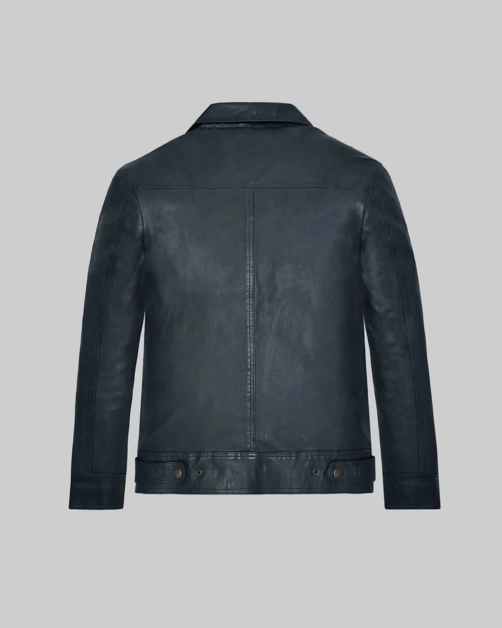 Lucas Bravo Emily In Paris Blue Leather Jacket