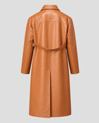 Marty Life Is Short Kate Hudson Brown Leather Coat