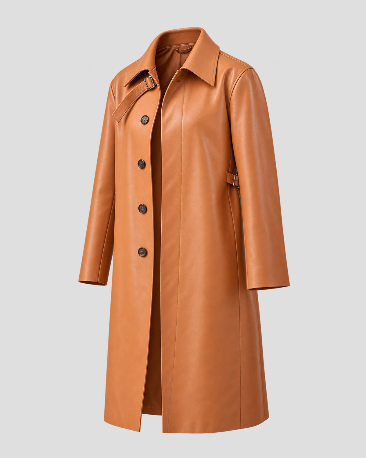 Marty Life Is Short Kate Hudson Brown Leather Coat