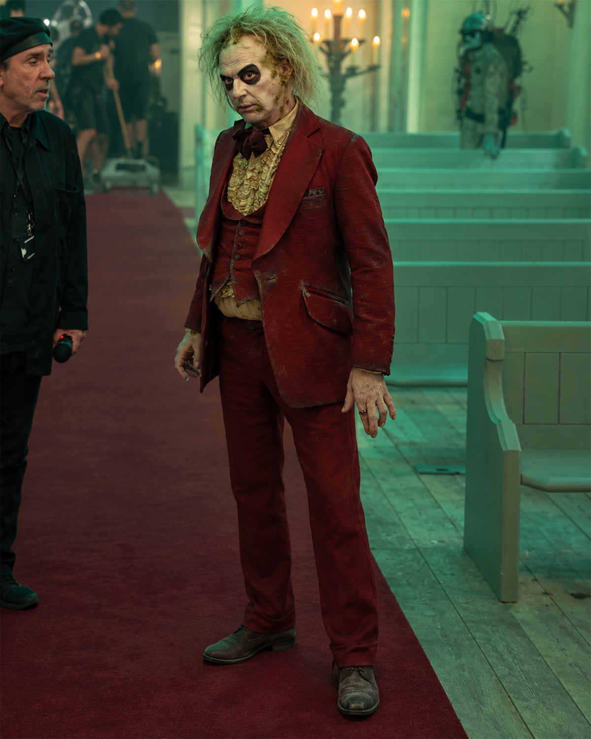 Michael Keaton Red Halloween Suit