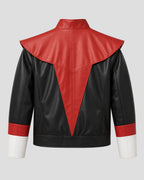 Nightcrawler Halloween Red and Black Leather Jacket