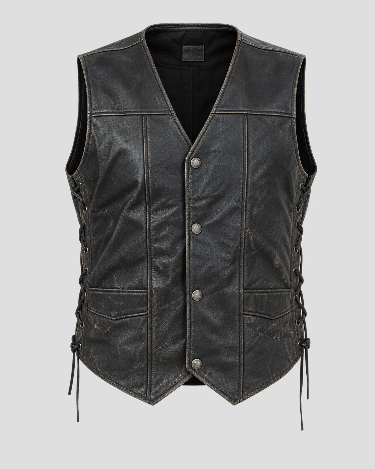Norman Reedus The Walking Dead Black Leather Vest