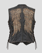 Norman Reedus The Walking Dead Black Leather Vest