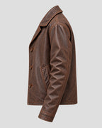 Paul Kaye Small Prophets Brown Leather Jacket