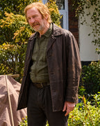 Paul Kaye Small Prophets Brown Leather Jacket