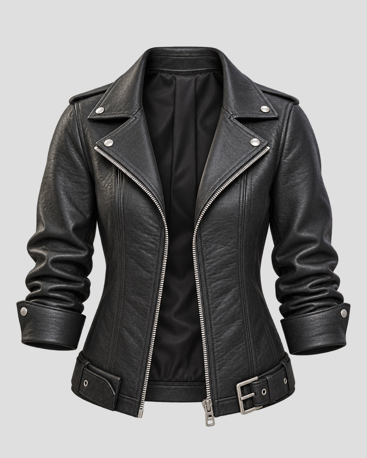 Rachel Calahan Halloween Black Biker Leather Jacket