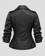 Rachel Calahan Halloween Black Biker Leather Jacket