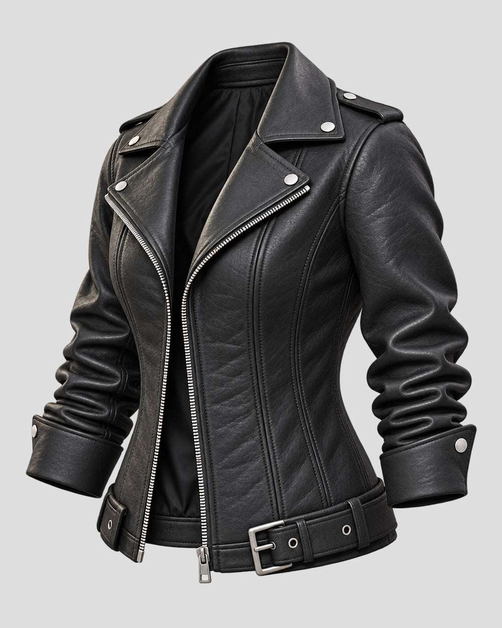 Rachel Calahan Halloween Black Biker Leather Jacket