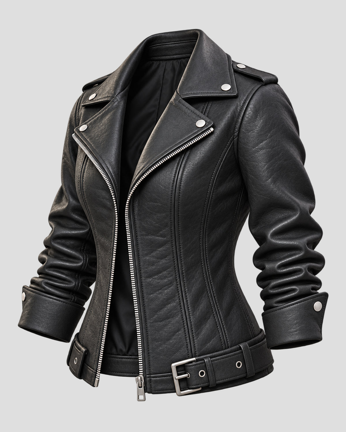 Rachel Calahan Halloween Black Biker Leather Jacket