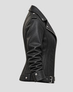 Rachel Calahan Halloween Black Biker Leather Jacket