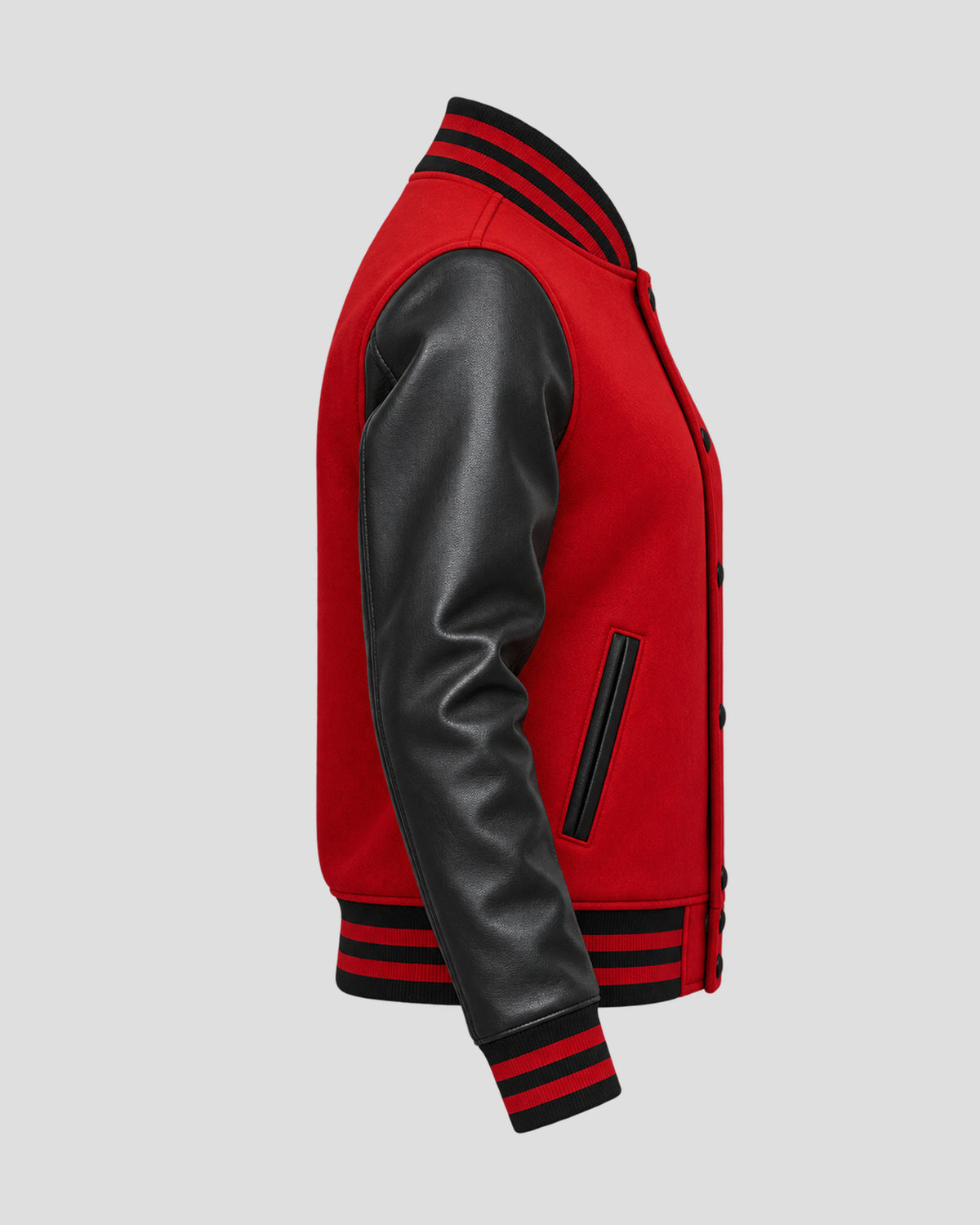 Red and Black Halloween Varsity Jacket
