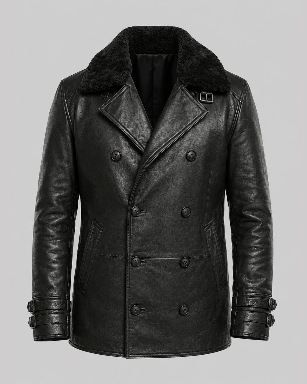 Resident Evil 9 Leon Kennedy Black Leather Coat