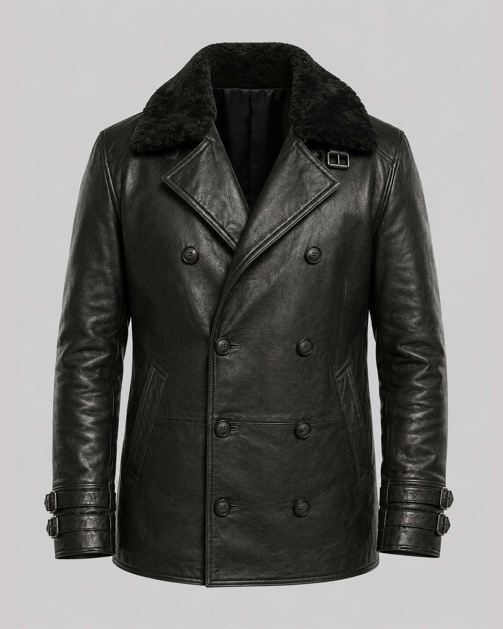 Resident Evil 9 Leon Kennedy Black Leather Coat