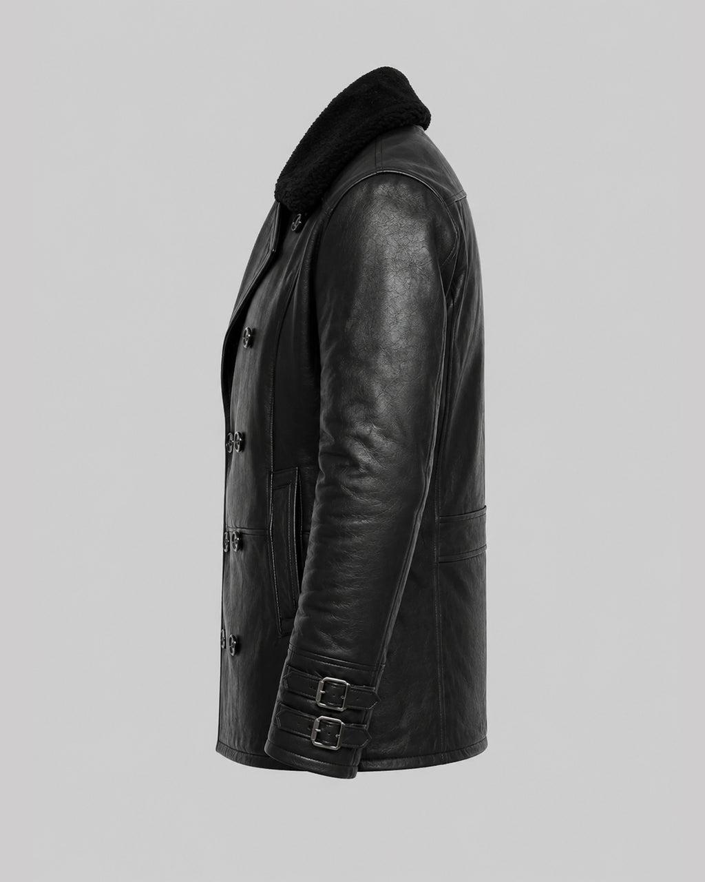 Resident Evil 9 Leon Kennedy Black Leather Coat