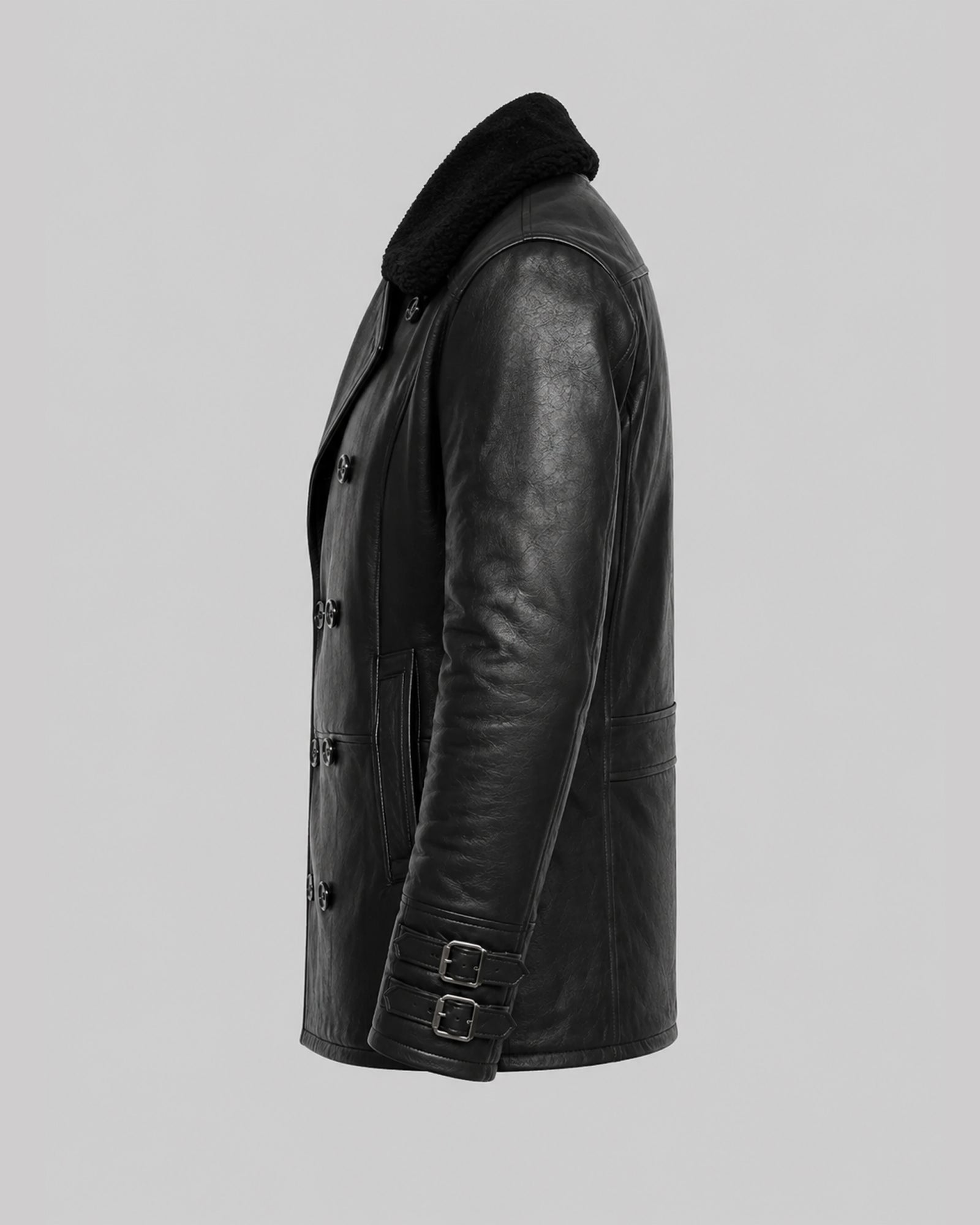 Resident Evil 9 Leon Kennedy Black Leather Coat
