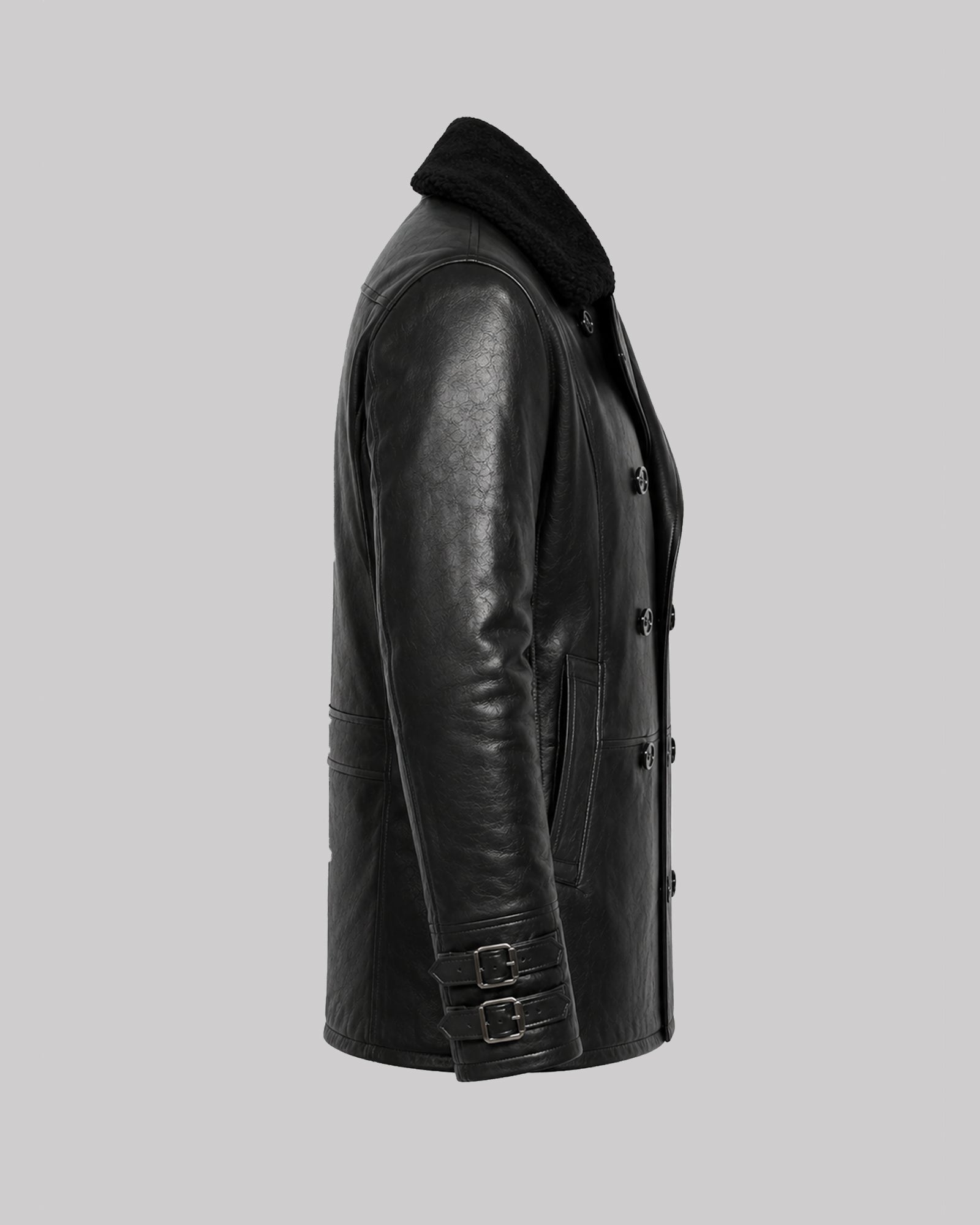 Resident Evil 9 Leon Kennedy Black Leather Coat